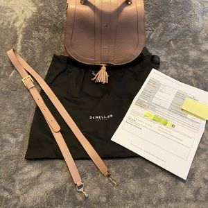 Demellier Midi Venice Dusty Rose Purse